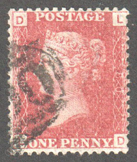 Great Britain Scott 33 Used Plate 80 - LD - Click Image to Close
